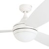 Prominence Home Calico, 52 in. Ceiling Fan with Light & Remote Control, White 80034-40